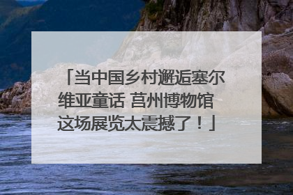 当中国乡村邂逅塞尔维亚童话 莒州博物馆这场展览太震撼了！