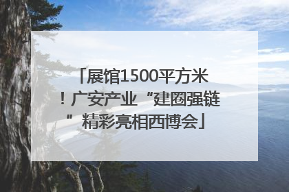 展馆1500平方米！广安产业“建圈强链”精彩亮相西博会