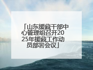 山东援藏干部中心管理组召开2025年援藏工作动员部署会议