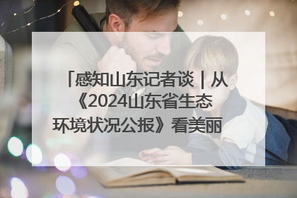 感知山东记者谈｜从《2024山东省生态环境状况公报》看美丽山东建设的“成绩单”与“任务书”
