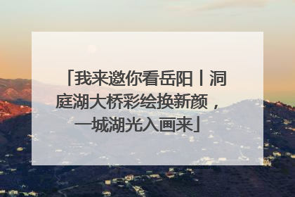 我来邀你看岳阳丨洞庭湖大桥彩绘换新颜，一城湖光入画来