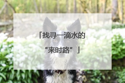 找寻一滴水的“来时路”