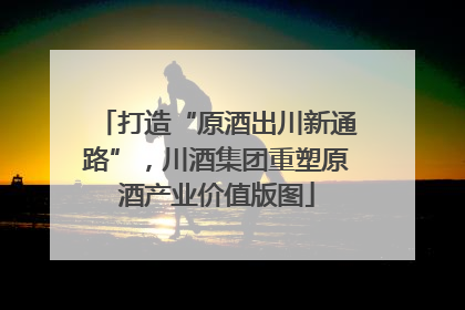 打造“原酒出川新通路”，川酒集团重塑原酒产业价值版图