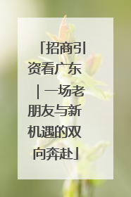 招商引资看广东｜一场老朋友与新机遇的双向奔赴
