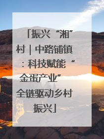 振兴“湘”村｜中路铺镇：科技赋能“金蛋产业” 全链驱动乡村振兴