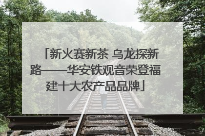 新火赛新茶 乌龙探新路——华安铁观音荣登福建十大农产品品牌