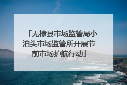 无棣县市场监管局小泊头市场监管所开展节前市场护航行动