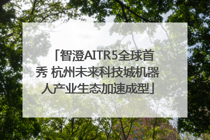 智澄AITR5全球首秀 杭州未来科技城机器人产业生态加速成型
