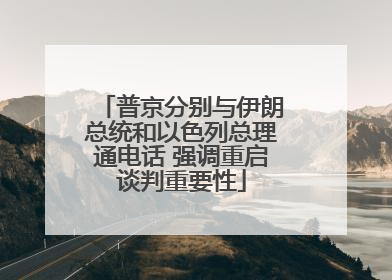 普京分别与伊朗总统和以色列总理通电话 强调重启谈判重要性