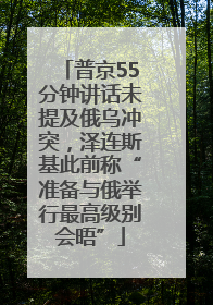 普京55分钟讲话未提及俄乌冲突，泽连斯基此前称“准备与俄举行最高级别会晤”