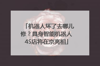 机器人坏了去哪儿修？具身智能机器人4S店将在京亮相