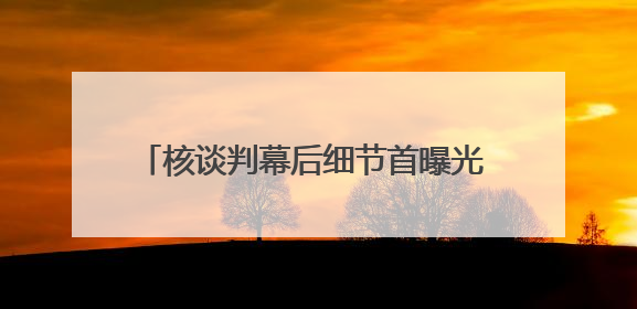 核谈判幕后细节首曝光 美政府“开秘密条款” 伊朗坚持“三大底线”