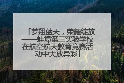 梦翔蓝天，荣耀绽放——蚌埠第三实验学校在航空航天教育竞赛活动中大放异彩