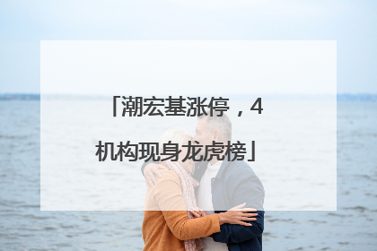 潮宏基涨停，4机构现身龙虎榜