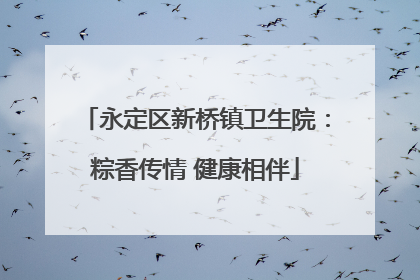 永定区新桥镇卫生院：粽香传情 健康相伴