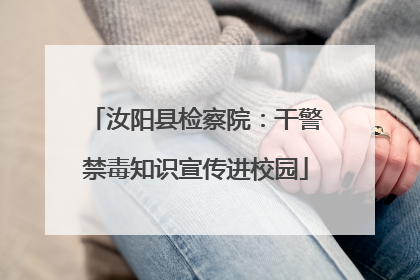 汝阳县检察院：干警禁毒知识宣传进校园