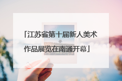 江苏省第十届新人美术作品展览在南通开幕
