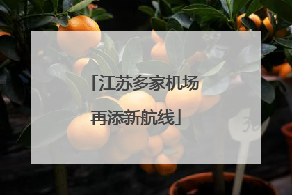 江苏多家机场再添新航线