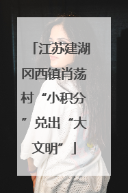 江苏建湖冈西镇肖荡村“小积分”兑出“大文明”