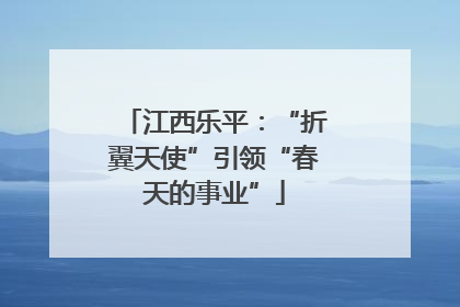 江西乐平：“折翼天使”引领“春天的事业”