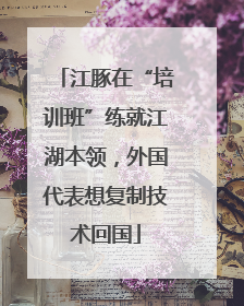江豚在“培训班”练就江湖本领，外国代表想复制技术回国