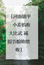 河南镇平：小麦机收大比武 减损节粮助增收