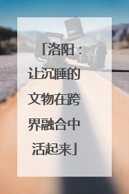 洛阳：让沉睡的文物在跨界融合中活起来