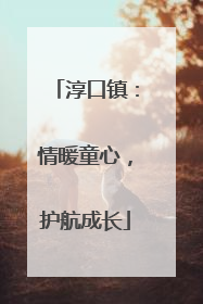 淳口镇：情暖童心，护航成长