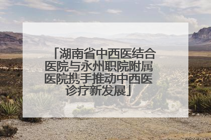 湖南省中西医结合医院与永州职院附属医院携手推动中西医诊疗新发展