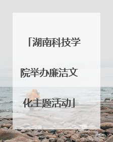 湖南科技学院举办廉洁文化主题活动