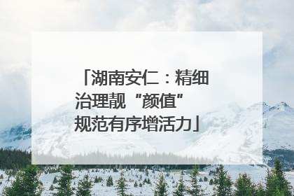 湖南安仁：精细治理靓“颜值” 规范有序增活力
