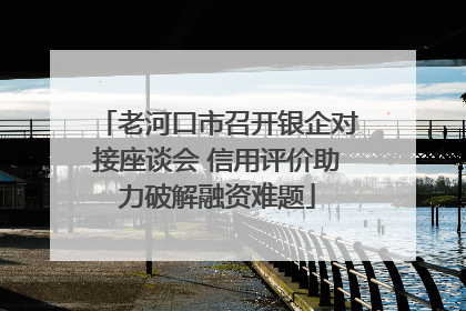 老河口市召开银企对接座谈会 信用评价助力破解融资难题