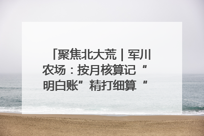 聚焦北大荒｜军川农场：按月核算记“明白账”精打细算“过紧日子”