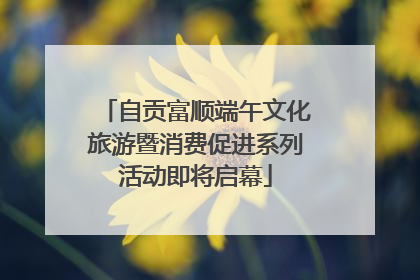 自贡富顺端午文化旅游暨消费促进系列活动即将启幕