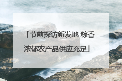 节前探访新发地 粽香浓郁农产品供应充足