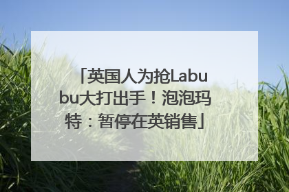 英国人为抢Labubu大打出手！泡泡玛特：暂停在英销售