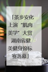 茶乡安化上演“肌肉美学”大赏 湖南省健美健身锦标赛落幕