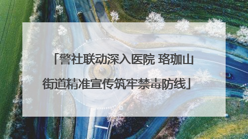 警社联动深入医院 珞珈山街道精准宣传筑牢禁毒防线