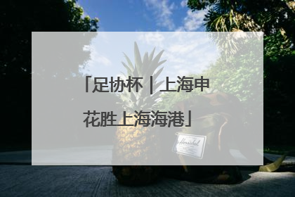 足协杯｜上海申花胜上海海港