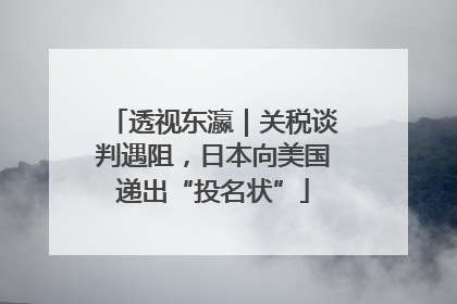 透视东瀛｜关税谈判遇阻，日本向美国递出“投名状”