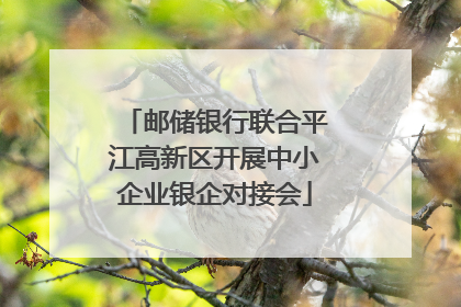 邮储银行联合平江高新区开展中小企业银企对接会