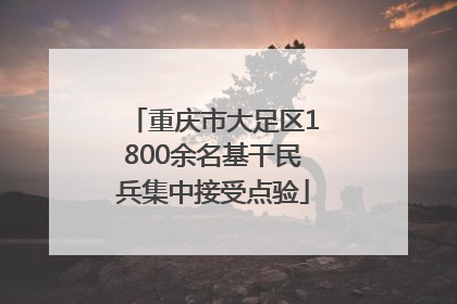 重庆市大足区1800余名基干民兵集中接受点验