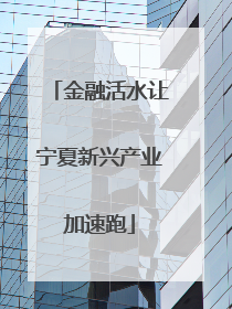 金融活水让宁夏新兴产业加速跑