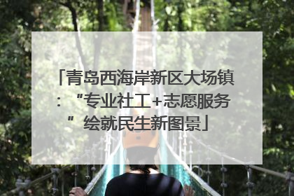 青岛西海岸新区大场镇：“专业社工+志愿服务”绘就民生新图景