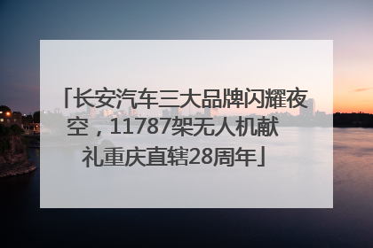 长安汽车三大品牌闪耀夜空，11787架无人机献礼重庆直辖28周年