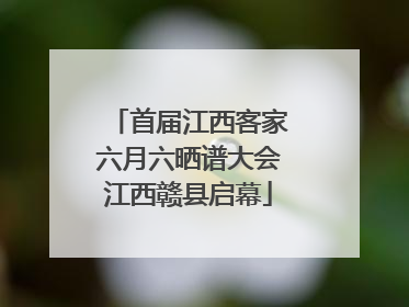 首届江西客家六月六晒谱大会江西赣县启幕