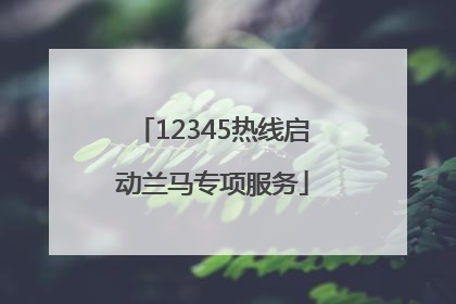 12345热线启动兰马专项服务