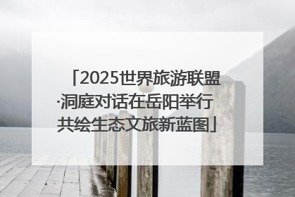2025世界旅游联盟·洞庭对话在岳阳举行 共绘生态文旅新蓝图