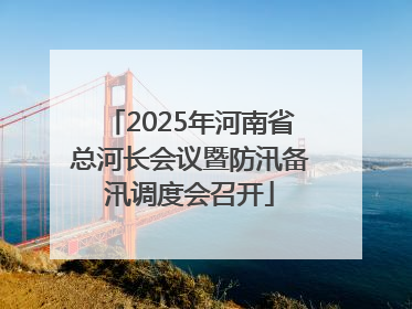 2025年河南省总河长会议暨防汛备汛调度会召开