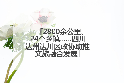 2800余公里、24个乡镇……四川达州达川区政协助推文旅融合发展